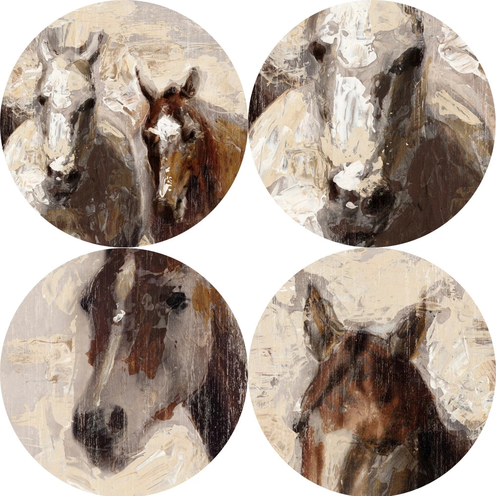 Abstract Horse Canvas Picture Wall Art Print Poster