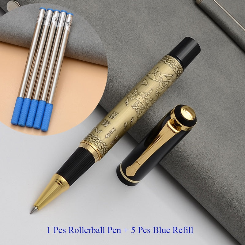 1 Baoer507 Ballpoint Pen Rollerball Pen Gift Caneta Gel Pen Luxury