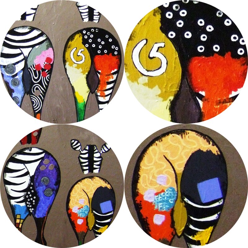 Abstract Zebra Canvas Art Paintings