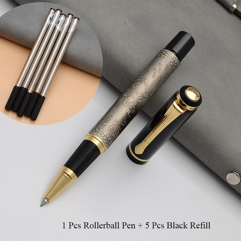 1 Baoer507 Ballpoint Pen Rollerball Pen Gift Caneta Gel Pen Luxury