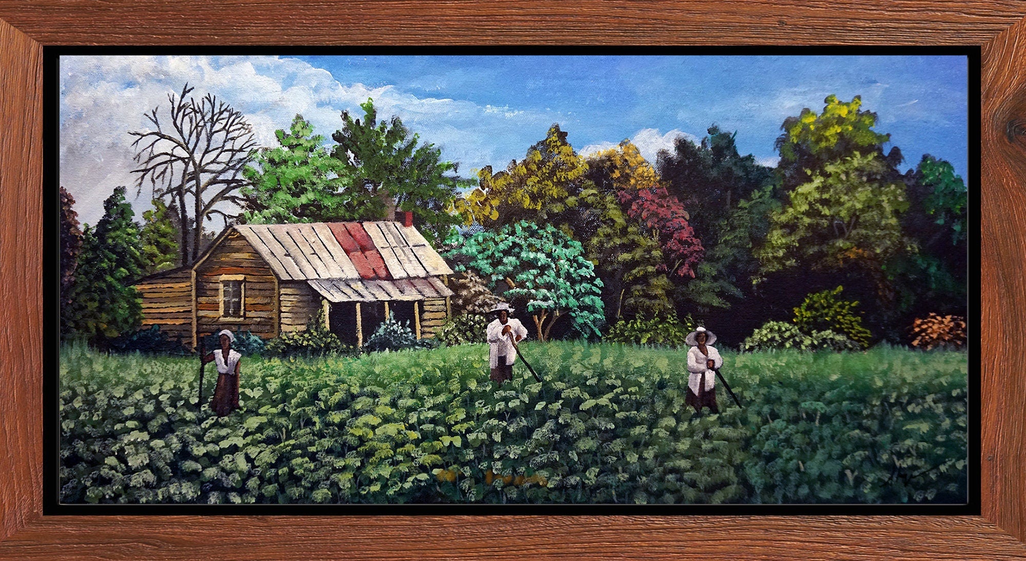 "The Harvest Collection 1", Original Art, Hand Painted/ Embellished canvas print