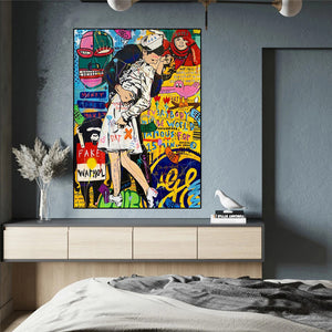 Abstract Graffiti Street Art Decoration Painting