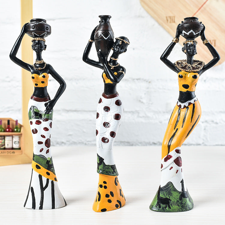 Exotic Resin Doll African Character Creativity