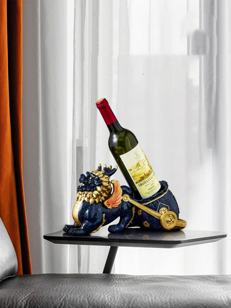 1 Red Wine BULL Rack Decoration