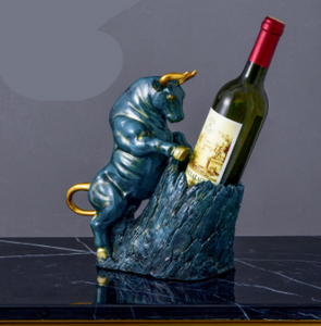 1 Red Wine BULL Rack Decoration