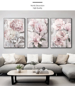 Flower Wall Art Poster Bathroom Print