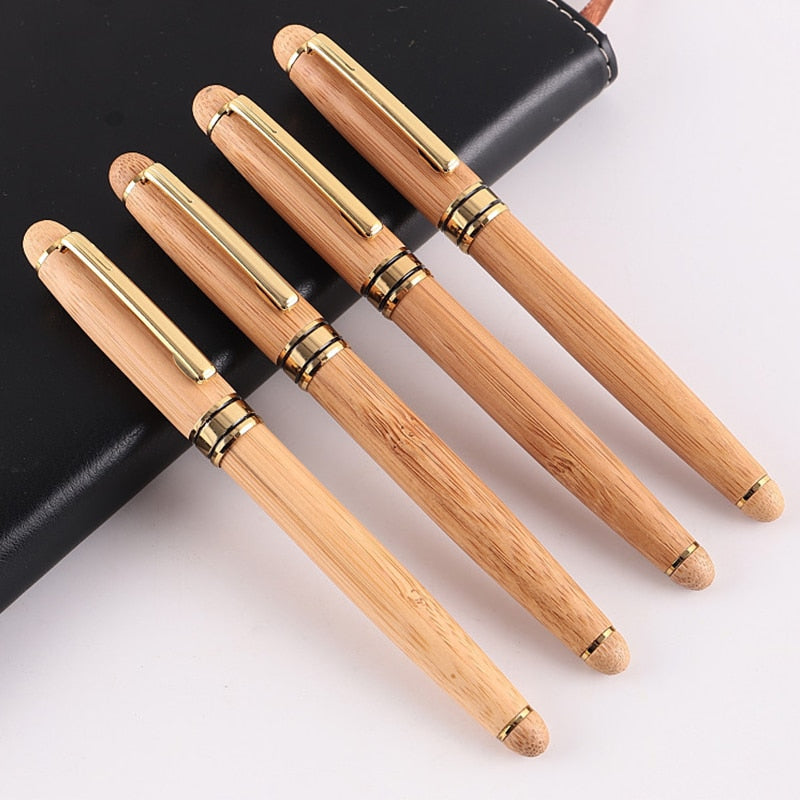 Bamboo Wood Handle Signature Pen 1PC