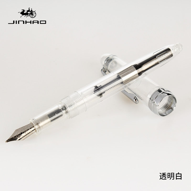 Colors 12 for Choose JINHAO 992 Fountain Pen 0.5mm Silver Clip Ink Pens