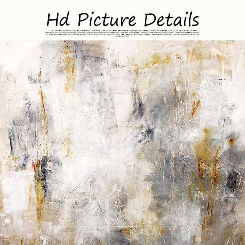 Modern Abstract Art Gray Oil Painting on Canvas Posters