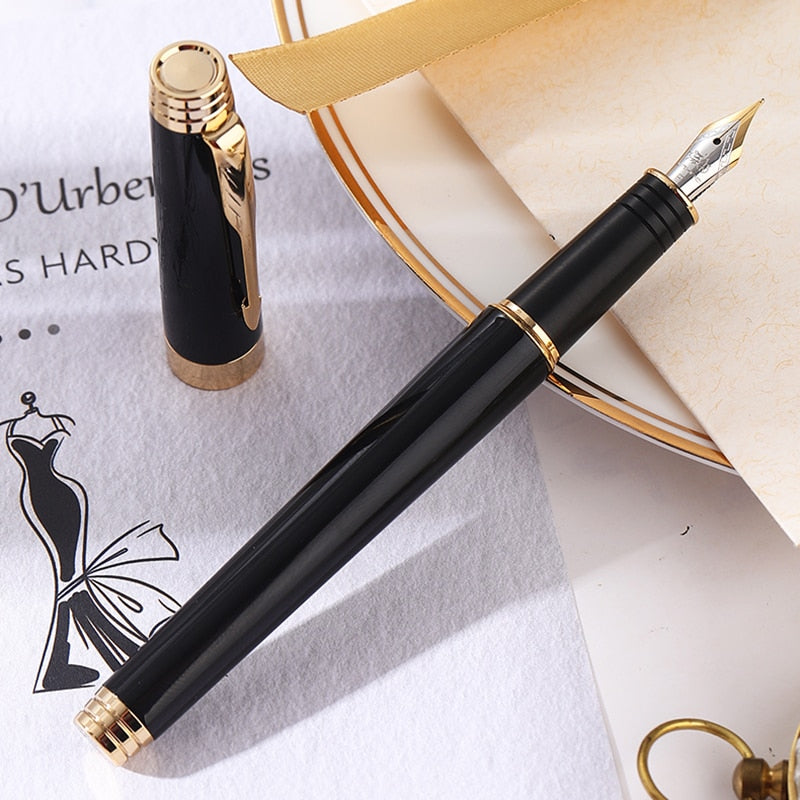 Luxury Jinhao Fountain Pen Matte Medium Ink Pens High Quality Dolma Kalem School Office Name Gift Stationery