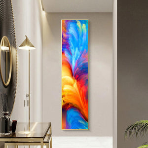 Abstract Art Canvas Painting Colorful Clouds Modern Wall Pictures, Big Size Canvas Art Prints