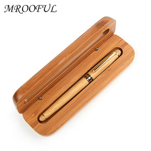 Bamboo Wood Handle Signature Pen 1PC