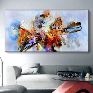 Abstract color canvas painting metope art painting