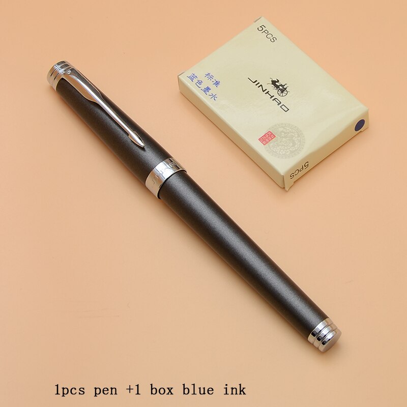 Luxury Jinhao Fountain Pen Matte Medium Ink Pens High Quality Dolma Kalem School Office Name Gift Stationery