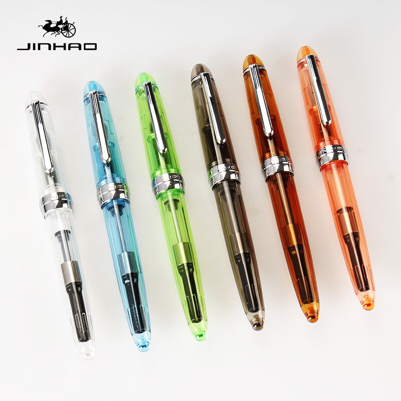 Colors 12 for Choose JINHAO 992 Fountain Pen 0.5mm Silver Clip Ink Pens