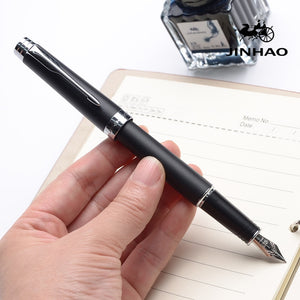 Luxury Jinhao Fountain Pen Matte Medium Ink Pens High Quality Dolma Kalem School Office Name Gift Stationery