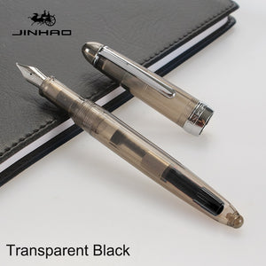 Jinhao992 Transparent Fountain Pen Luxury Ink Pen Student Pluma Fuente Stylo Plume Pluma Tinta Stationery Supplies Writing Gift