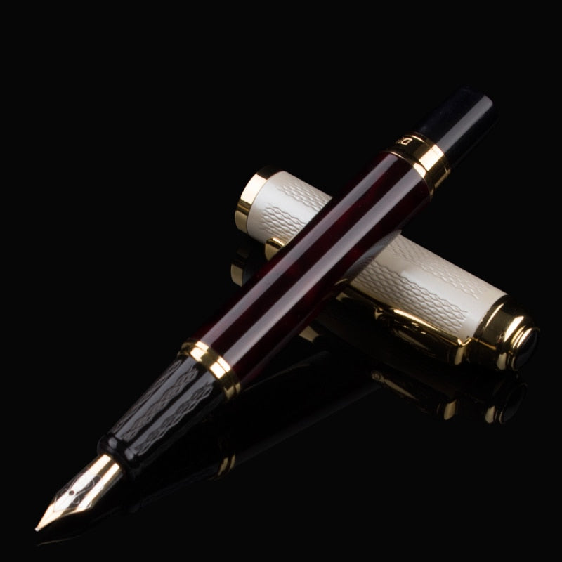 high quality Fountain Pen 0.5mm Nib gift Box School Office Stationery Writing Luxury Ink Pens