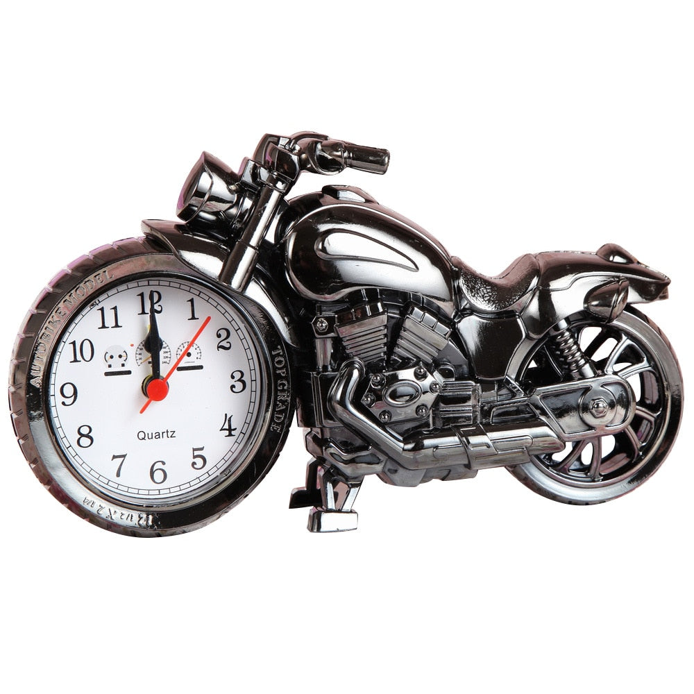 Creative Retro Motorcycle Model Alarm Clock 1pc