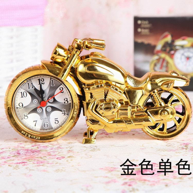 Creative Retro Motorcycle Model Alarm Clock 1pc