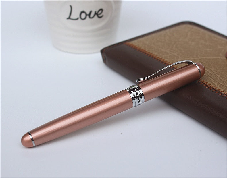 Noble JINHAO X750 fountain pen all total 15 colors with  pen pouch Thick metal ink pen