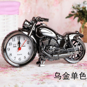 Creative Retro Motorcycle Model Alarm Clock 1pc