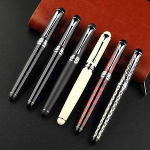 Noble JINHAO X750 fountain pen all total 15 colors with  pen pouch Thick metal ink pen