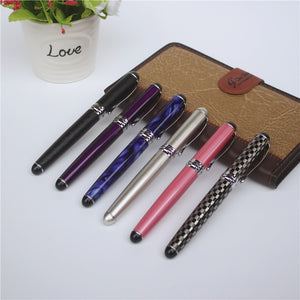 Noble JINHAO X750 fountain pen all total 15 colors with  pen pouch Thick metal ink pen