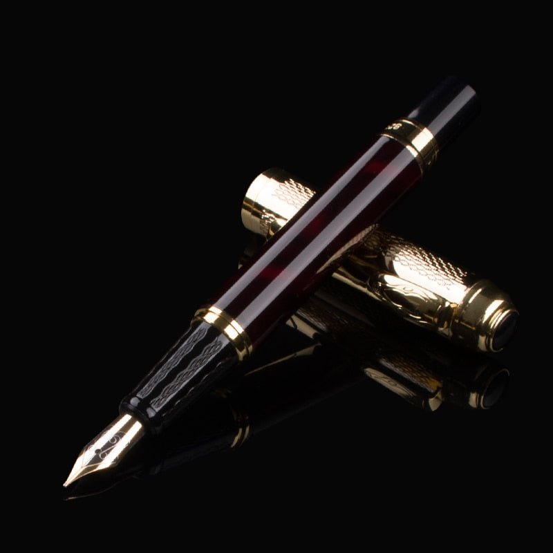 high quality Fountain Pen 0.5mm Nib gift Box School Office Stationery Writing Luxury Ink Pens