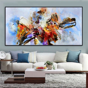 Abstract color canvas painting metope art painting