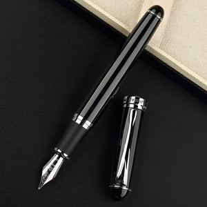 Jinhao X750 Classic Style Silver Clip Metal Fountain Pen 0.5mm Nib Steel Ink Pens for Gift Office Supplies School Supplies