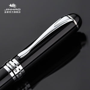 Jinhao X750 Fountain Pen Gift Set Luxury Business Metal Stainless Steel color Clip Medium Nib Office Signature School