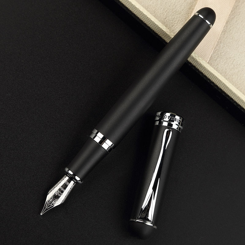 Jinhao X750 Classic Style Silver Clip Metal Fountain Pen 0.5mm Nib Steel Ink Pens for Gift Office Supplies School Supplies