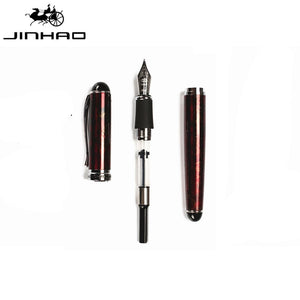 Jinhao X750 Classic Style Silver Clip Metal Fountain Pen 0.5mm Nib Steel Ink Pens for Gift Office Supplies School Supplies
