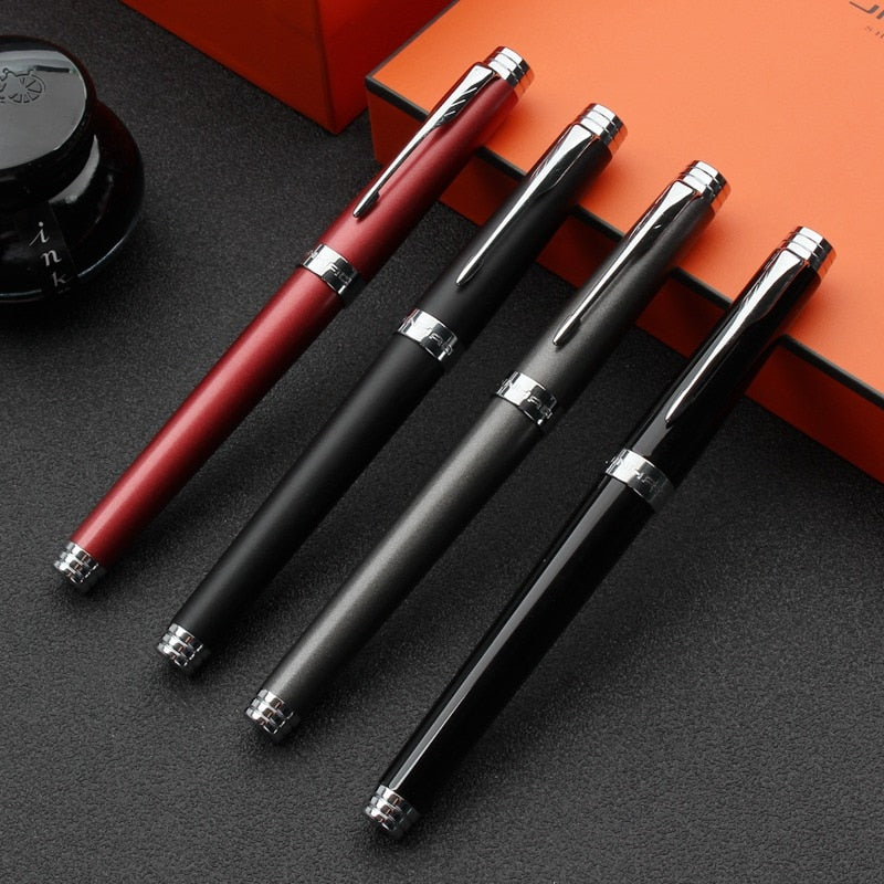 Luxury Jinhao Fountain Pen Matte Medium Ink Pens High Quality Dolma Kalem School Office Name Gift Stationery