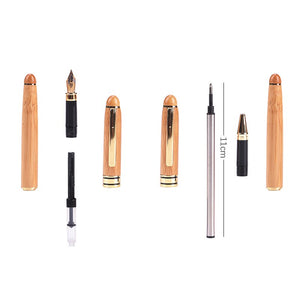 Bamboo Wood Handle Signature Pen 1PC