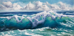 (20 Different prints) Abstract Ocean Waves Canvas Painting Texture Waves Prints Seascape Landscape