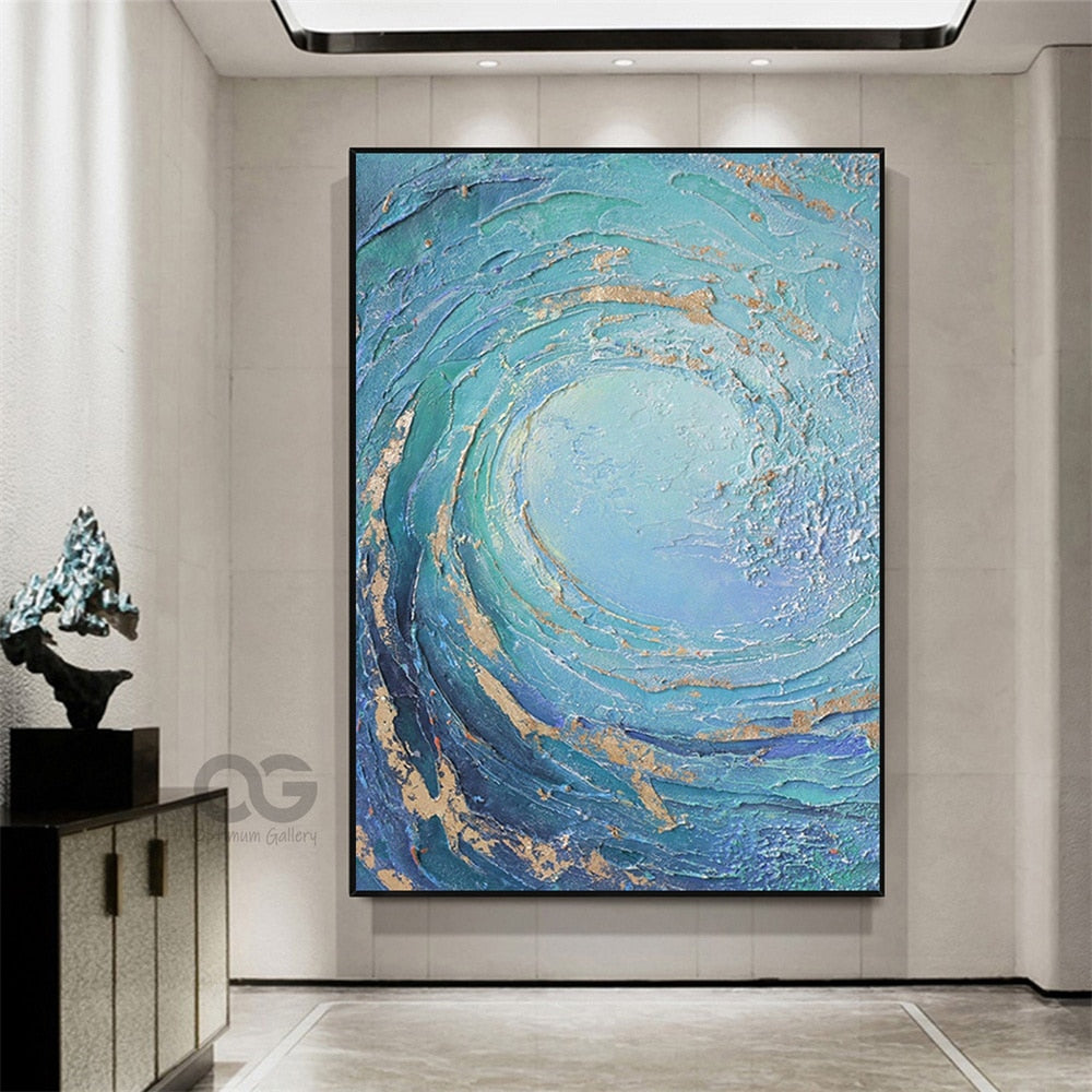 (20 Different prints) Abstract Ocean Waves Canvas Painting Texture Waves Prints Seascape Landscape