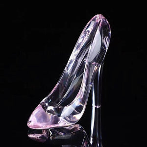 Cinderellas Crystal Shoes Kids Birthday Gift Home Decor Crafts High-heeled Shoes Wedding Figurines