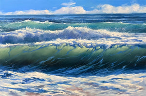 (20 Different prints) Abstract Ocean Waves Canvas Painting Texture Waves Prints Seascape Landscape