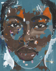 (7 Different Prints)  Graffiti Black Girl Canvas Print African American Art Poster Street Pop Prints