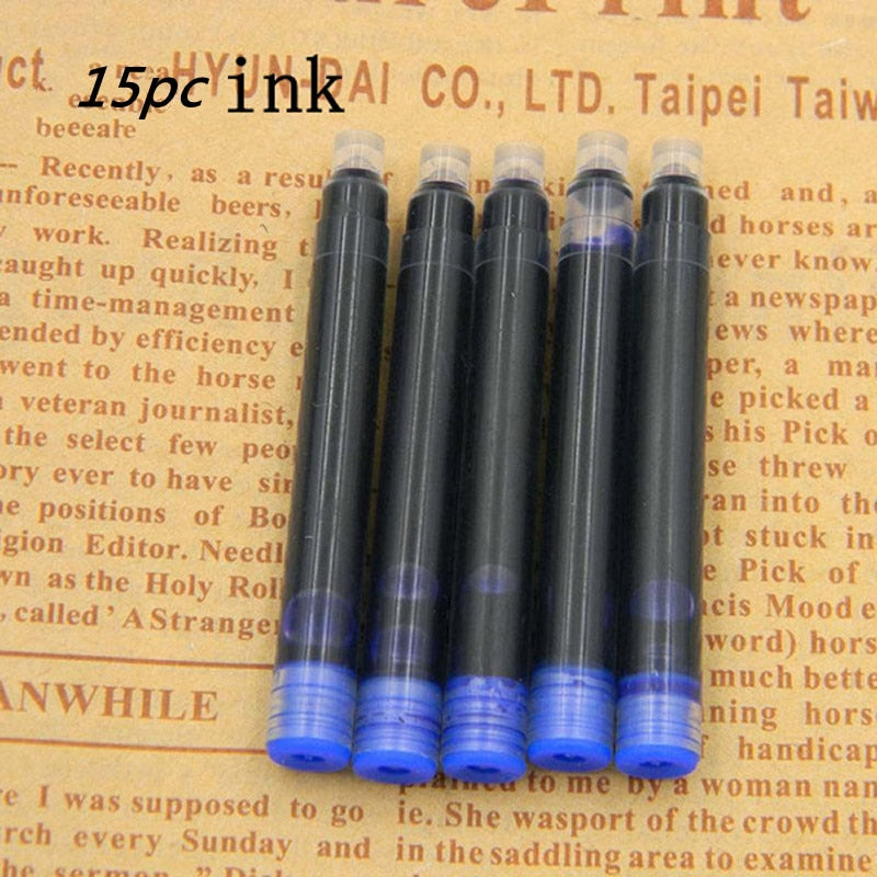 High Quality Hot New Chinese Blue and White Porcelain Pattern Medium Nib Fountain Pen Stationery Office School Supplies