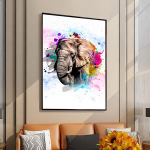 Street Art Pop Abstract King Lion Wall Painting Decor Graffiti Canvas Poster Colorful Elephant Pictures Modern Home Decoration