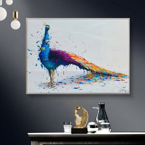 (2 Different Prints)Graffiti Abstract Prints Animal Peacock Wall canvas prints