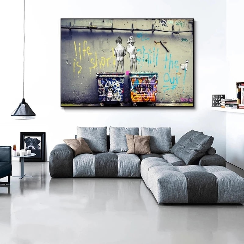 Canvas Painting Graffiti Street Art Wall Poster