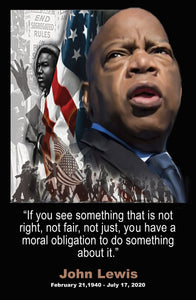 John Lewis "If you see something do something" Rest in peace John.